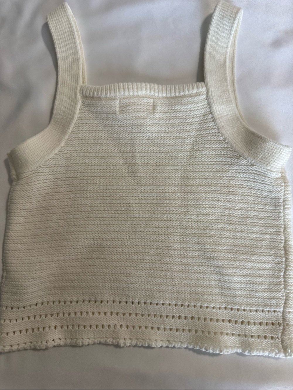 Cat & Jack Cream Knit Tank